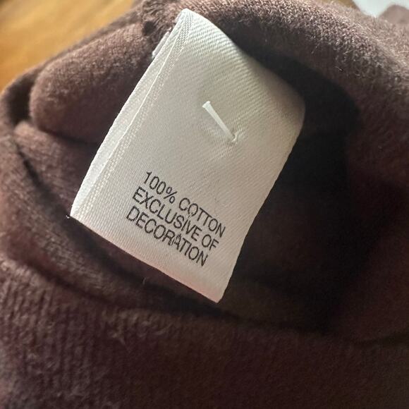 Cremieux Classic Knit Sweater w/ Suede Elbow Patches – Brown - Picture 10 of 10